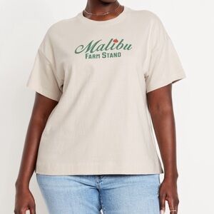 Old Navy Cream Graphic Tee